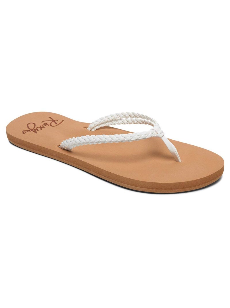Roxy Women's Costas Beach Sandals, White, 10 - Image 1